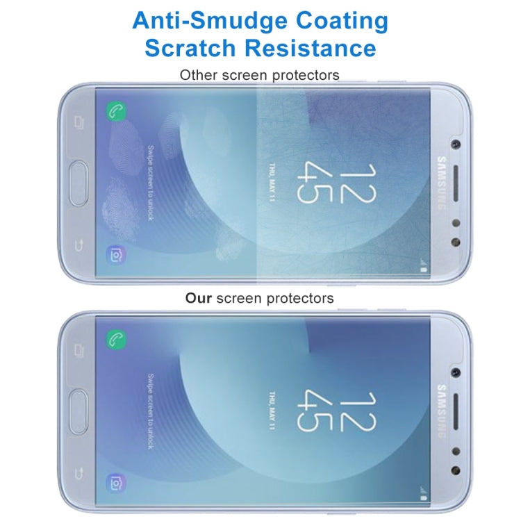 100 PCS For Galaxy J5 (2017) (EU Version) 0.26mm 9H Surface Hardness 2.5D Explosion-proof Non-full Screen Tempered Glass Screen Film
