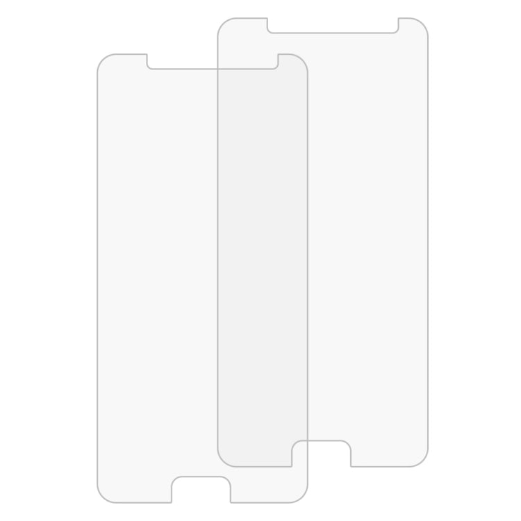 2 PCS for Galaxy J3 (2017) (EU Version) 0.26mm 9H Surface Hardness 2.5D Explosion-proof Non-full Screen Tempered Glass Screen Film
