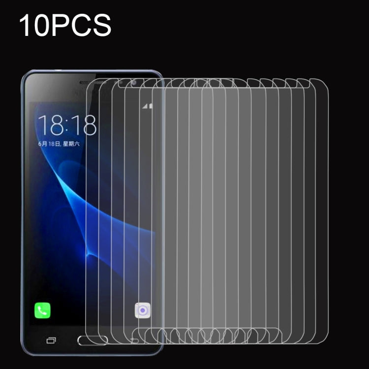 10 PCS for Galaxy J3 (2017) (EU Version) 0.26mm 9H Surface Hardness 2.5D Explosion-proof Non-full Screen Tempered Glass Screen Film