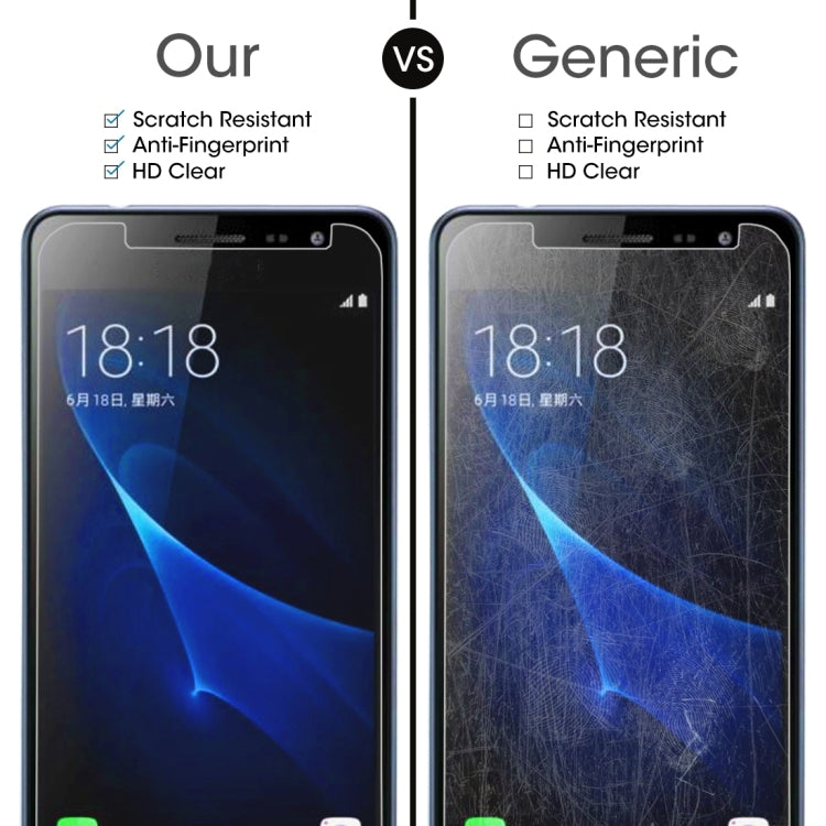 10 PCS for Galaxy J3 (2017) (EU Version) 0.26mm 9H Surface Hardness 2.5D Explosion-proof Non-full Screen Tempered Glass Screen Film