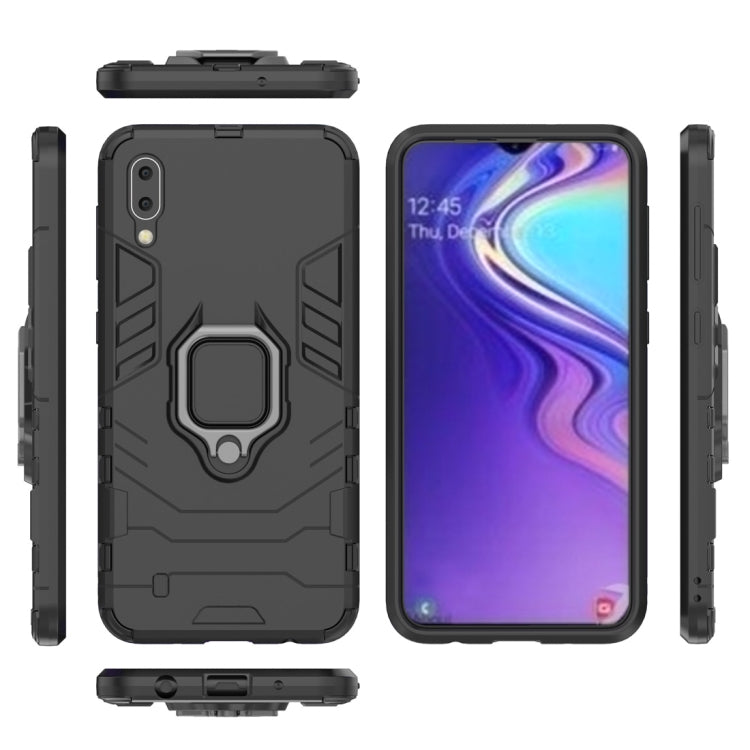 Shockproof PC + TPU Case with Magnetic Ring Holder for Galaxy M10
