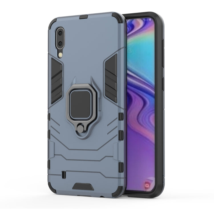 Shockproof PC + TPU Case with Magnetic Ring Holder for Galaxy M10