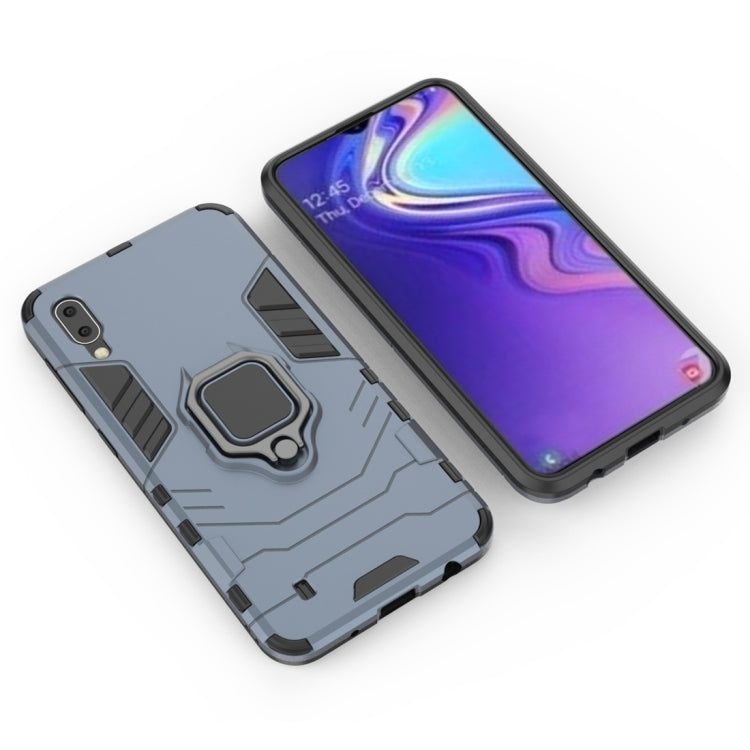 Shockproof PC + TPU Case with Magnetic Ring Holder for Galaxy M10
