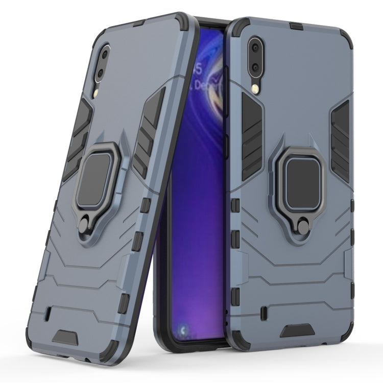 Shockproof PC + TPU Case with Magnetic Ring Holder for Galaxy M10