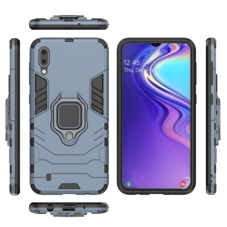 Shockproof PC + TPU Case with Magnetic Ring Holder for Galaxy M10