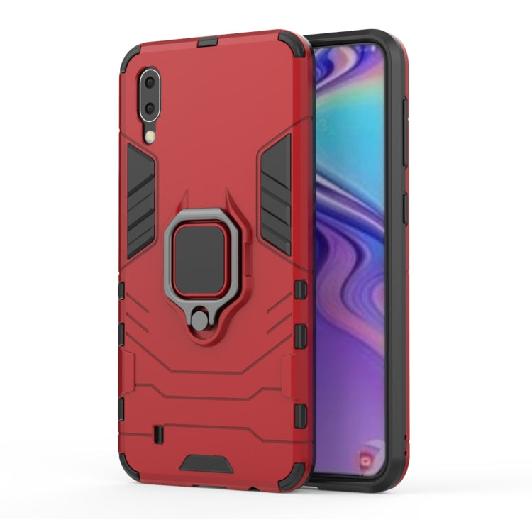 Shockproof PC + TPU Case with Magnetic Ring Holder for Galaxy M10