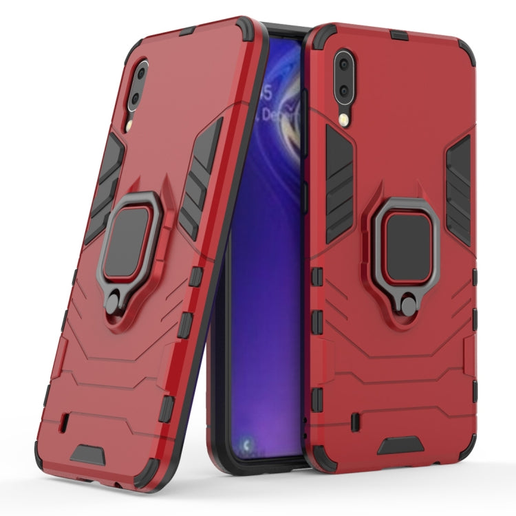 Shockproof PC + TPU Case with Magnetic Ring Holder for Galaxy M10