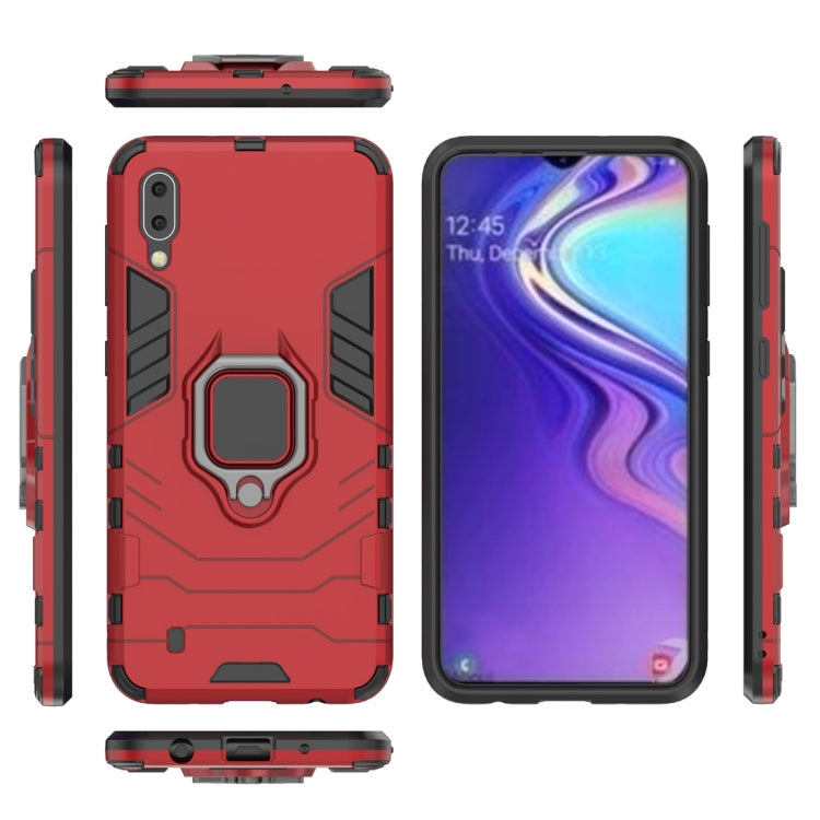 Shockproof PC + TPU Case with Magnetic Ring Holder for Galaxy M10