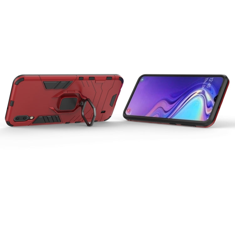 Shockproof PC + TPU Case with Magnetic Ring Holder for Galaxy M10