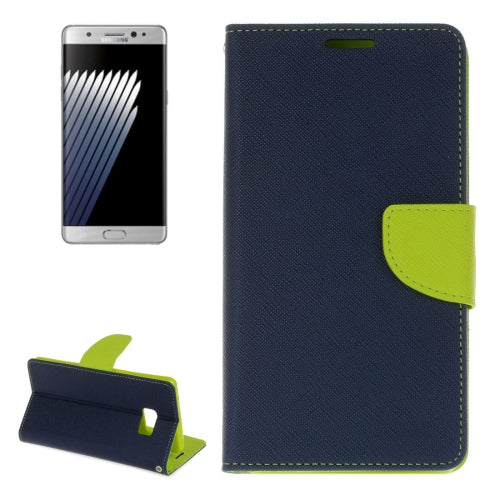 For Galaxy Note 7 / N930 Cross Texture Horizontal Flip Leather Case with Holder & Card Slots & Wallet