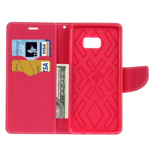 For Galaxy Note 7 / N930 Cross Texture Horizontal Flip Leather Case with Holder & Card Slots & Wallet