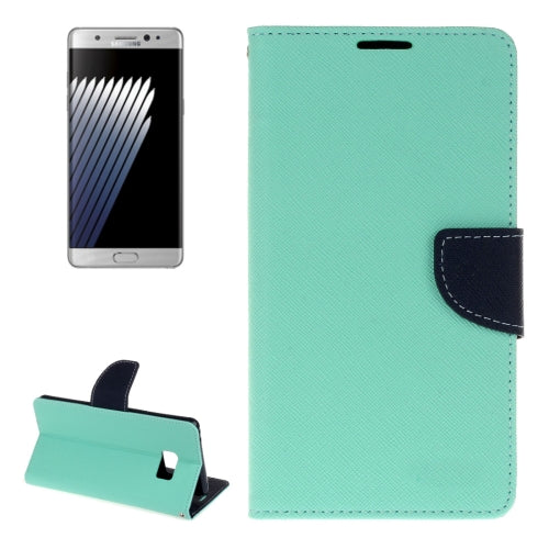 For Galaxy Note 7 / N930 Cross Texture Horizontal Flip Leather Case with Holder & Card Slots & Wallet
