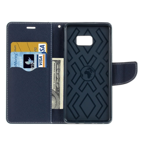 For Galaxy Note 7 / N930 Cross Texture Horizontal Flip Leather Case with Holder & Card Slots & Wallet