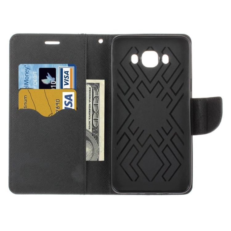 For Galaxy J5 (2016) / J510 Cross Texture Horizontal Flip Leather Case with Holder & Card Slots & Wallet