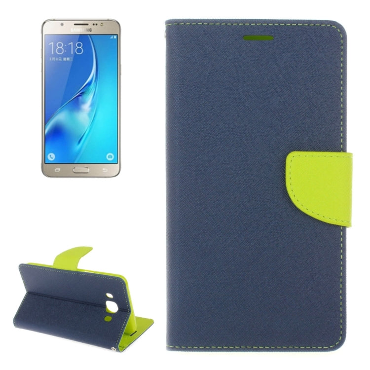 For Galaxy J5 (2016) / J510 Cross Texture Horizontal Flip Leather Case with Holder & Card Slots & Wallet
