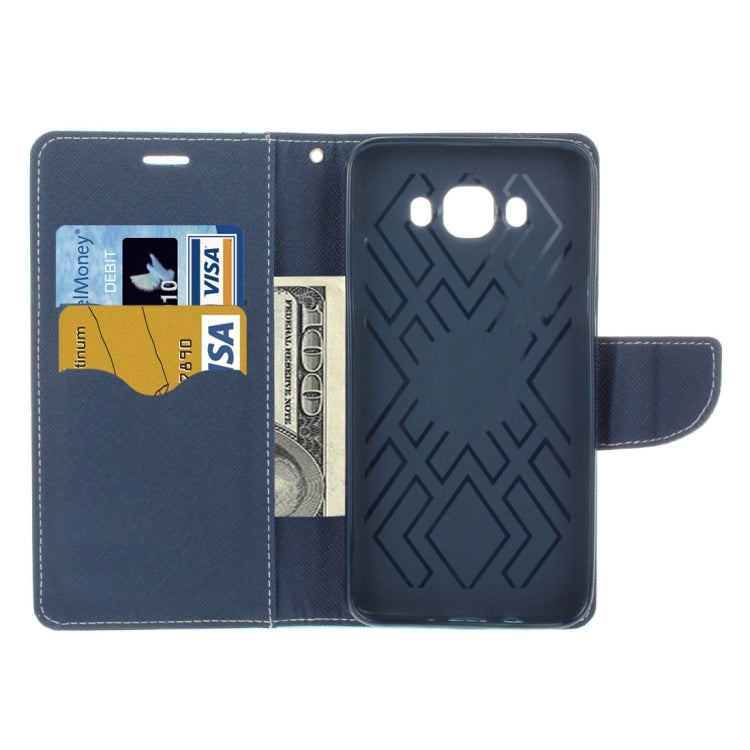 For Galaxy J5 (2016) / J510 Cross Texture Horizontal Flip Leather Case with Holder & Card Slots & Wallet