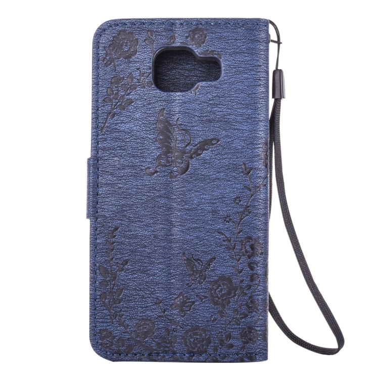 For Galaxy A3 (2016) / A310 Diamond Encrusted Butterflies Love Flowers Pattern Horizontal Flip Leather Case with Holder & Card Slots & Wallet & Lanyard