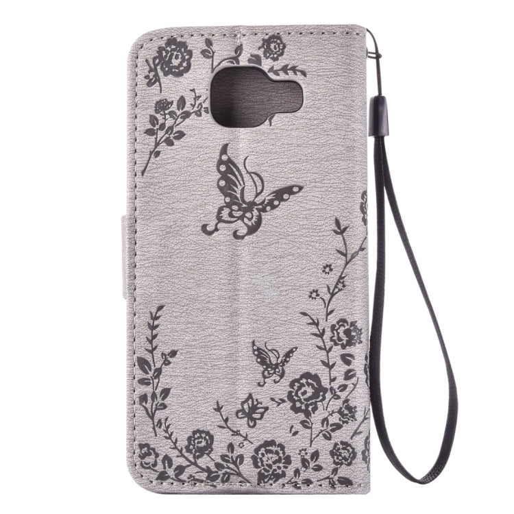 For Galaxy A3 (2016) / A310 Diamond Encrusted Butterflies Love Flowers Pattern Horizontal Flip Leather Case with Holder & Card Slots & Wallet & Lanyard