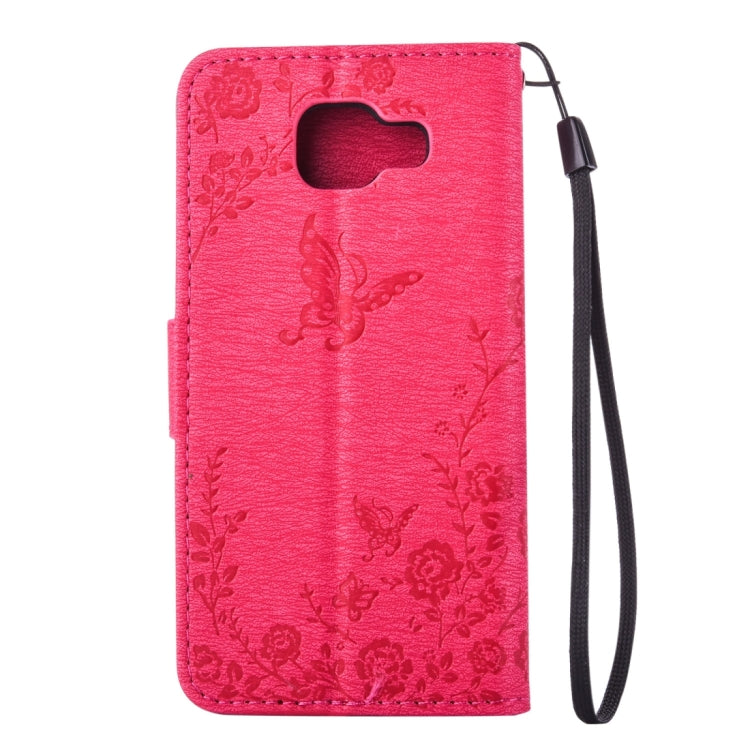 For Galaxy A3 (2016) / A310 Diamond Encrusted Butterflies Love Flowers Pattern Horizontal Flip Leather Case with Holder & Card Slots & Wallet & Lanyard