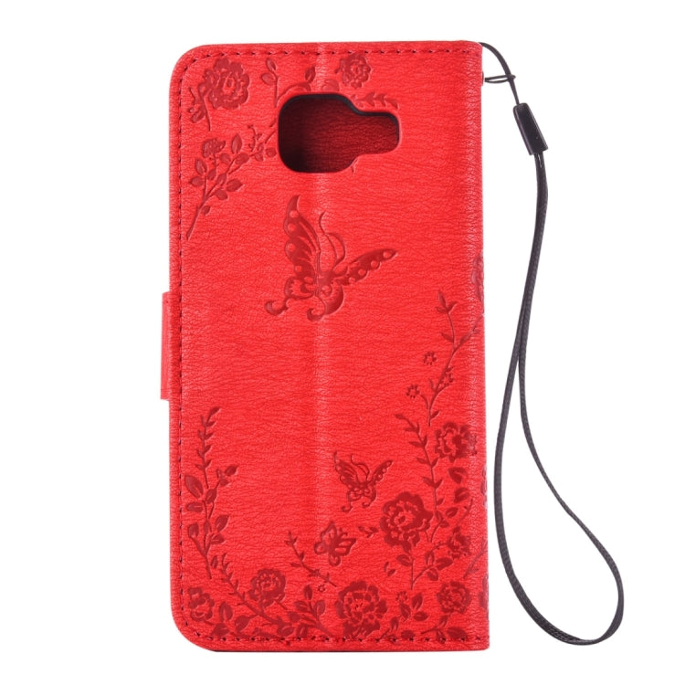 For Galaxy A3 (2016) / A310 Diamond Encrusted Butterflies Love Flowers Pattern Horizontal Flip Leather Case with Holder & Card Slots & Wallet & Lanyard