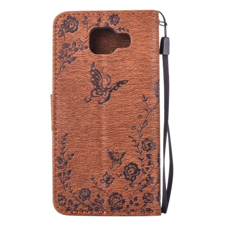 For Galaxy A3 (2016) / A310 Diamond Encrusted Butterflies Love Flowers Pattern Horizontal Flip Leather Case with Holder & Card Slots & Wallet & Lanyard