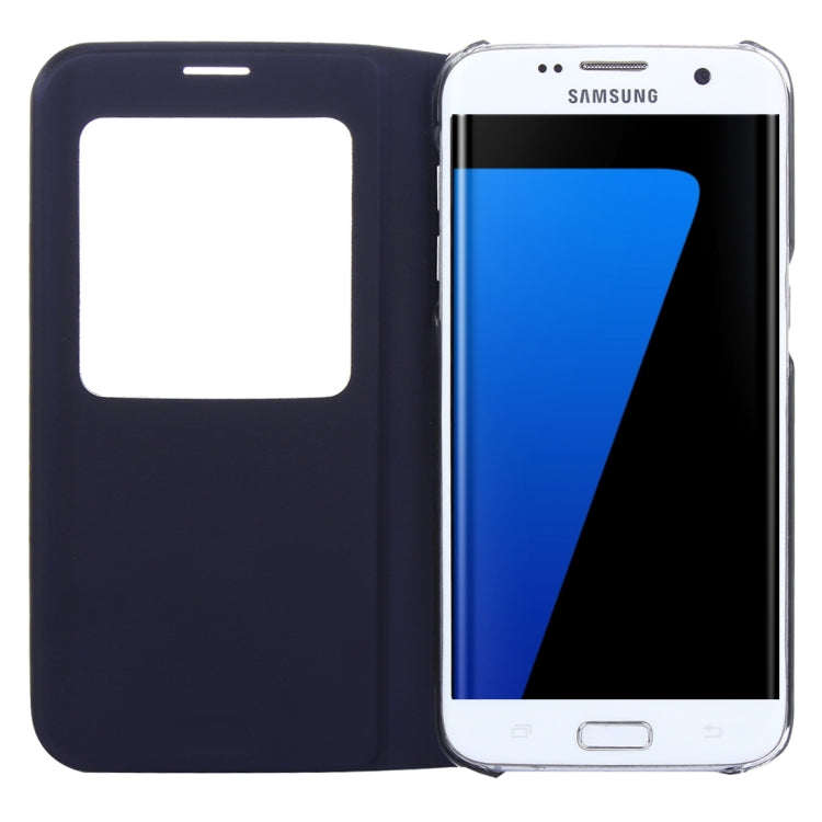 For Galaxy S7 Edge / G935 Horizontal Flip Leather Case with Call Display ID