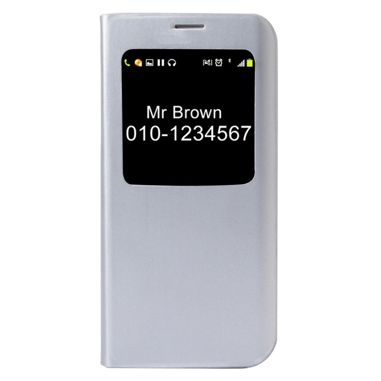 For Galaxy S7 Edge / G935 Horizontal Flip Leather Case with Call Display ID