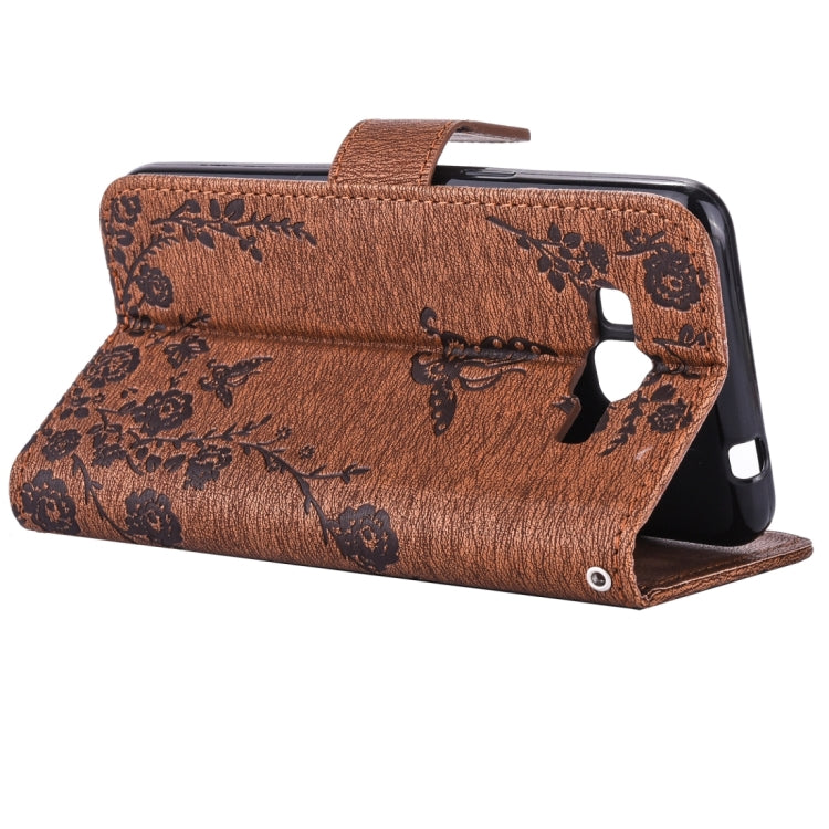 For Galaxy Grand Prime / G530 Diamond Encrusted Butterflies Love Flowers Pattern Horizontal Flip Leather Case with Holder & Card Slots & Wallet & Lanyard