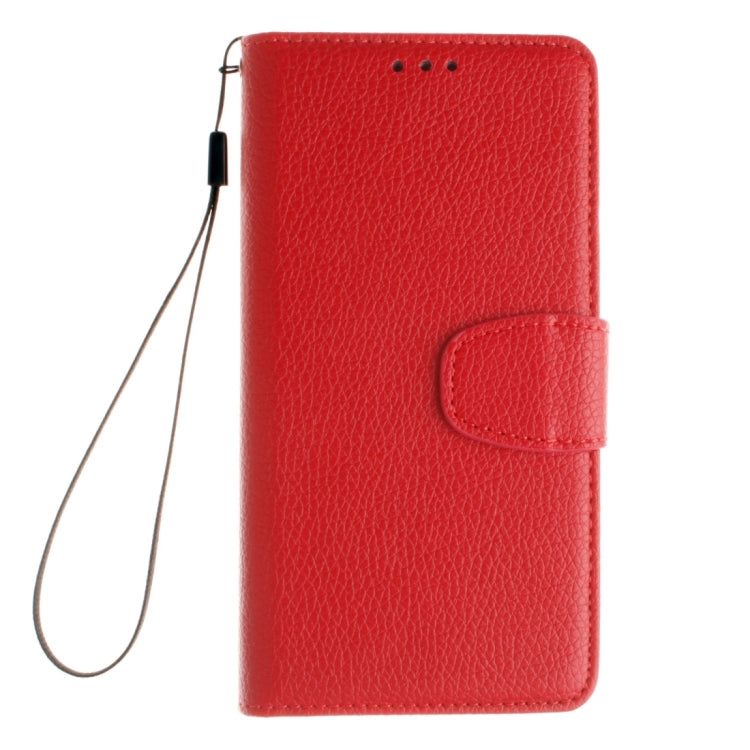 For Galaxy A5 / A510 Litchi Texture Horizontal Flip Leather Case with Holder & Card Slots & Wallet & Photo Frame & Lanyard