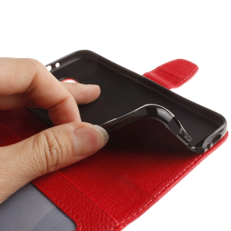 For Galaxy A5 / A510 Litchi Texture Horizontal Flip Leather Case with Holder & Card Slots & Wallet & Photo Frame & Lanyard