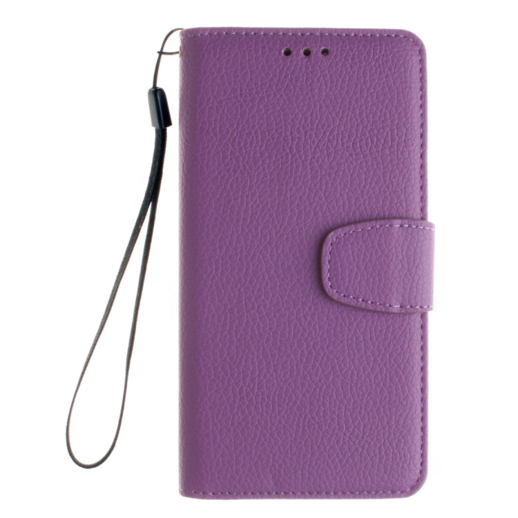 For Galaxy A7 / A710 Litchi Texture Horizontal Flip Leather Case with Holder & Card Slots & Wallet & Photo Frame & Lanyard