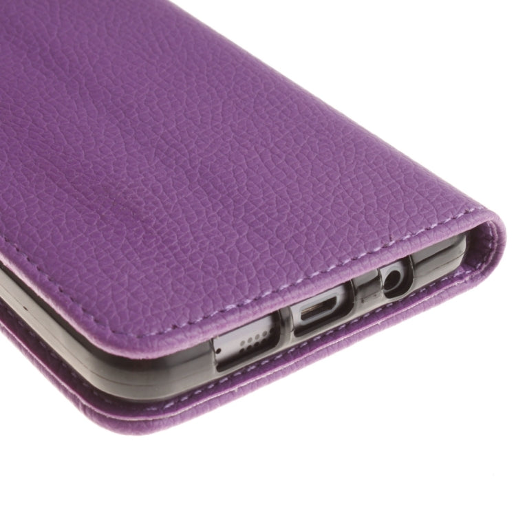 For Galaxy A7 / A710 Litchi Texture Horizontal Flip Leather Case with Holder & Card Slots & Wallet & Photo Frame & Lanyard