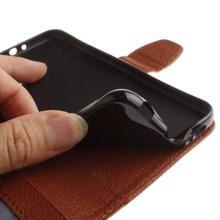 For Galaxy A7 / A710 Litchi Texture Horizontal Flip Leather Case with Holder & Card Slots & Wallet & Photo Frame & Lanyard