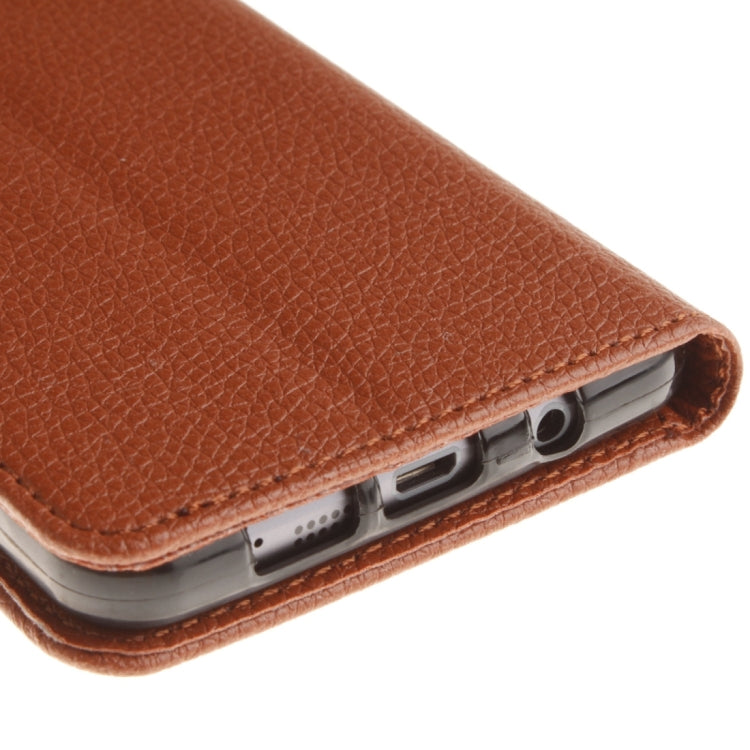 For Galaxy A7 / A710 Litchi Texture Horizontal Flip Leather Case with Holder & Card Slots & Wallet & Photo Frame & Lanyard
