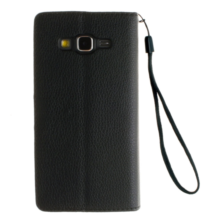For Galaxy Core Prime / G360 Litchi Texture Horizontal Flip Leather Case with Holder & Card Slots & Wallet & Photo Frame & Lanyard