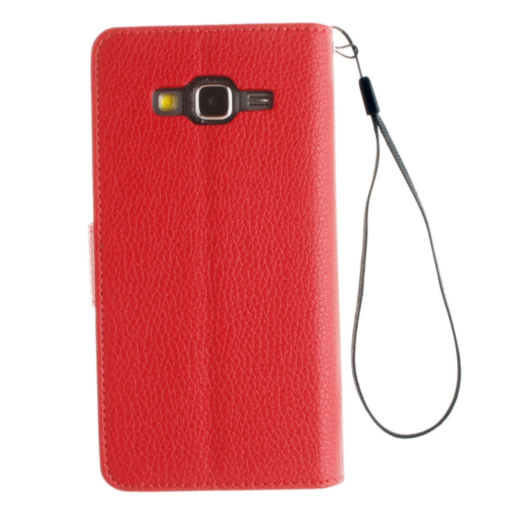 For Galaxy Core Prime / G360 Litchi Texture Horizontal Flip Leather Case with Holder & Card Slots & Wallet & Photo Frame & Lanyard