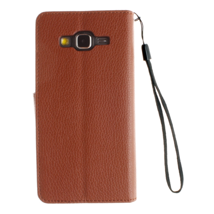 For Galaxy Core Prime / G360 Litchi Texture Horizontal Flip Leather Case with Holder & Card Slots & Wallet & Photo Frame & Lanyard