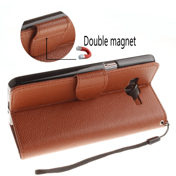 For Galaxy Core Prime / G360 Litchi Texture Horizontal Flip Leather Case with Holder & Card Slots & Wallet & Photo Frame & Lanyard