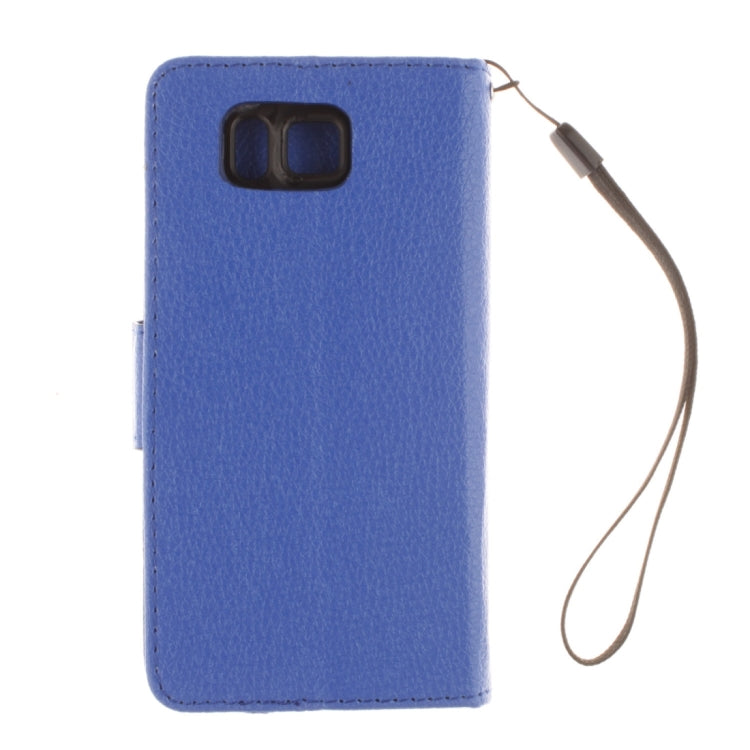 For Galaxy Alpha / G850F Litchi Texture Horizontal Flip Leather Case with Holder & Card Slots & Wallet & Photo Frame & Lanyard