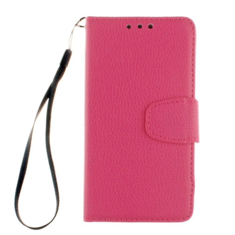 For Galaxy Alpha / G850F Litchi Texture Horizontal Flip Leather Case with Holder & Card Slots & Wallet & Photo Frame & Lanyard