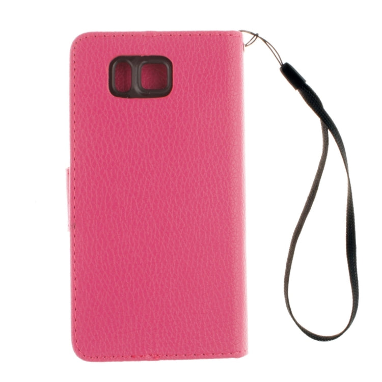 For Galaxy Alpha / G850F Litchi Texture Horizontal Flip Leather Case with Holder & Card Slots & Wallet & Photo Frame & Lanyard