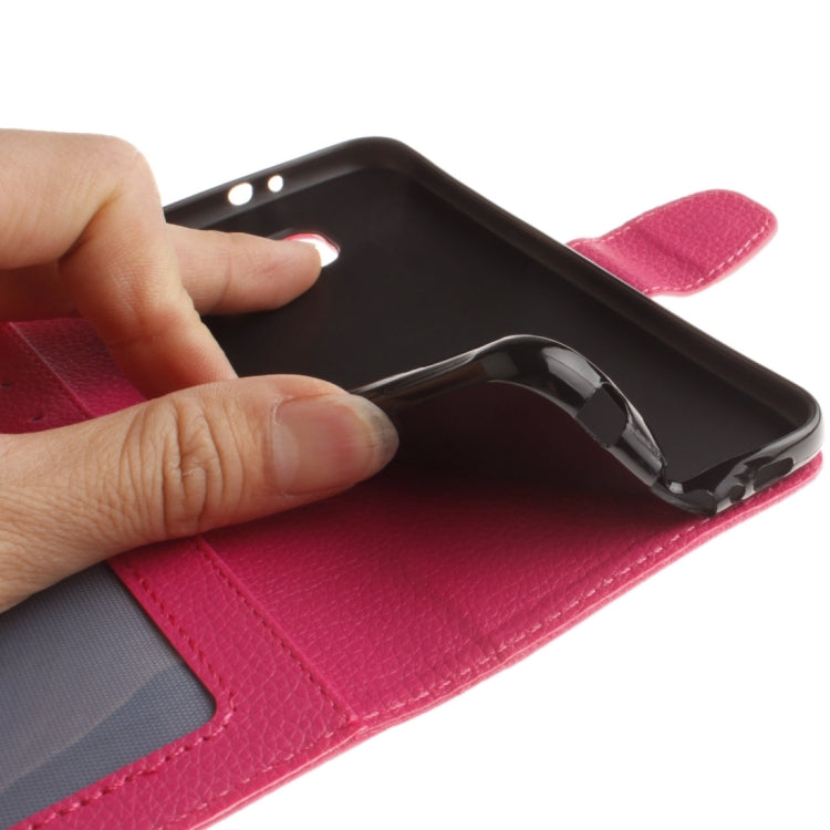 For Galaxy Alpha / G850F Litchi Texture Horizontal Flip Leather Case with Holder & Card Slots & Wallet & Photo Frame & Lanyard