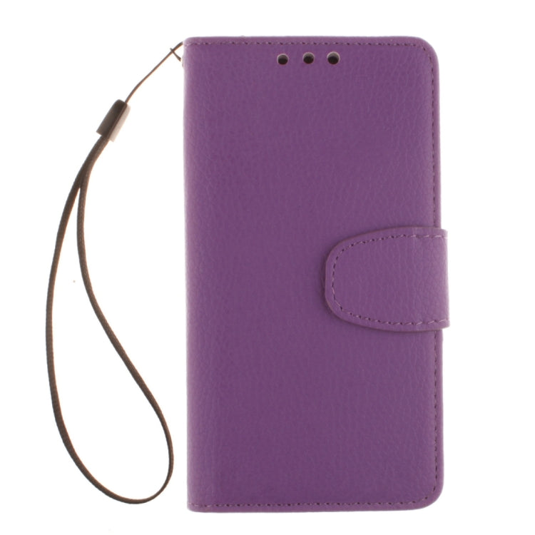 For Galaxy Alpha / G850F Litchi Texture Horizontal Flip Leather Case with Holder & Card Slots & Wallet & Photo Frame & Lanyard