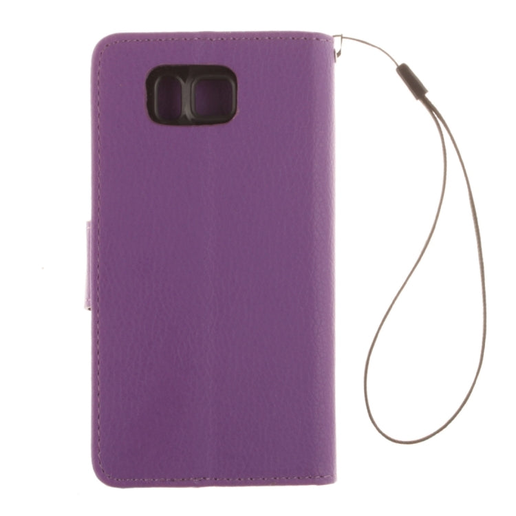 For Galaxy Alpha / G850F Litchi Texture Horizontal Flip Leather Case with Holder & Card Slots & Wallet & Photo Frame & Lanyard