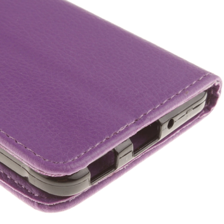 For Galaxy Alpha / G850F Litchi Texture Horizontal Flip Leather Case with Holder & Card Slots & Wallet & Photo Frame & Lanyard