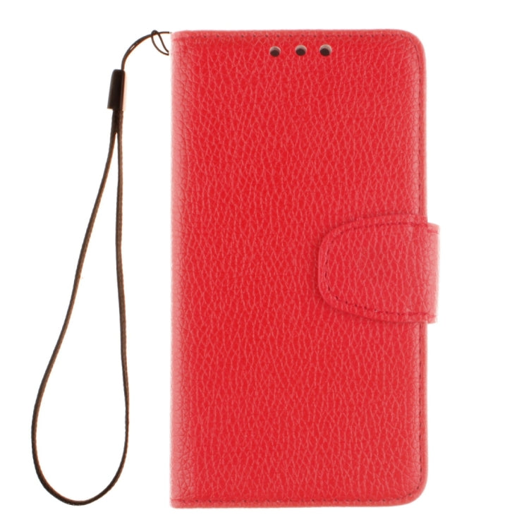 For Galaxy Alpha / G850F Litchi Texture Horizontal Flip Leather Case with Holder & Card Slots & Wallet & Photo Frame & Lanyard