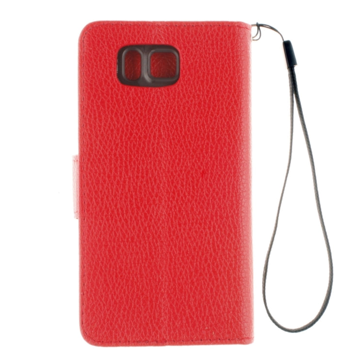 For Galaxy Alpha / G850F Litchi Texture Horizontal Flip Leather Case with Holder & Card Slots & Wallet & Photo Frame & Lanyard