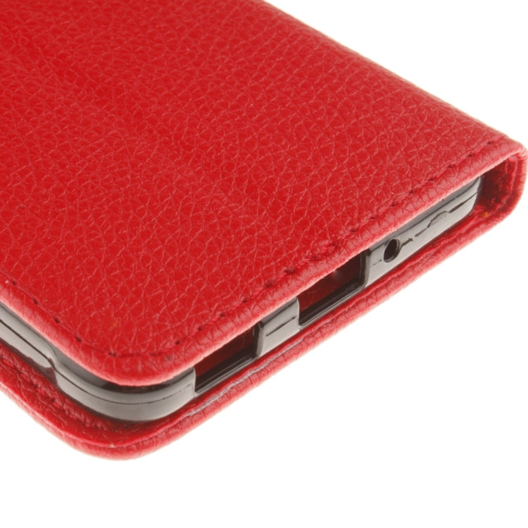 For Galaxy Alpha / G850F Litchi Texture Horizontal Flip Leather Case with Holder & Card Slots & Wallet & Photo Frame & Lanyard