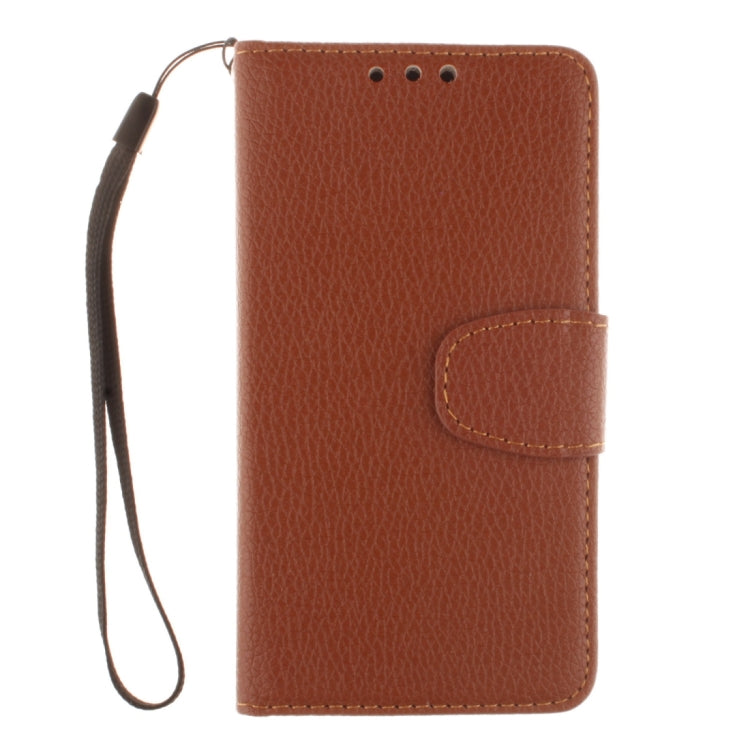 For Galaxy Alpha / G850F Litchi Texture Horizontal Flip Leather Case with Holder & Card Slots & Wallet & Photo Frame & Lanyard