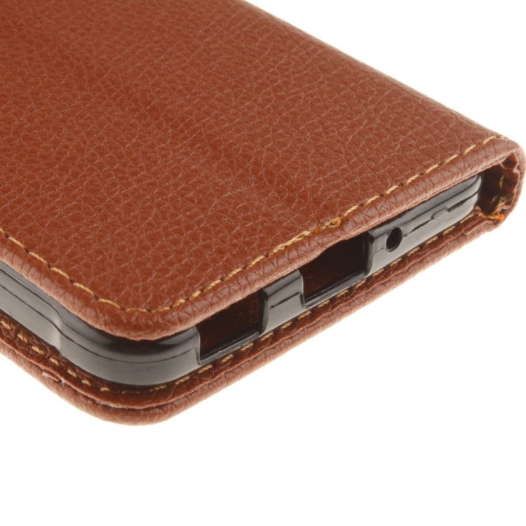 For Galaxy Alpha / G850F Litchi Texture Horizontal Flip Leather Case with Holder & Card Slots & Wallet & Photo Frame & Lanyard